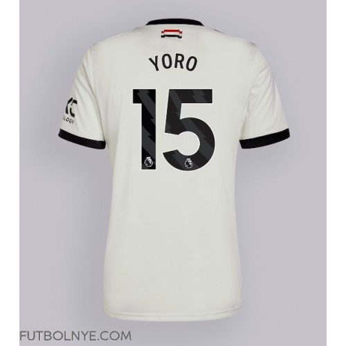 Camiseta Manchester United Leny Yoro #15 Tercera Equipación 2024-25 manga corta